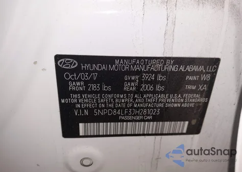 2018 Hyundai Elantra Value Edition from USA, damaged, VIN 5NPD84LF3JH281023